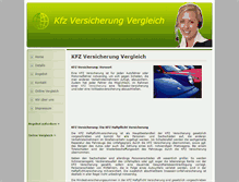 Tablet Screenshot of kfz-versicherung-vergleich.biz
