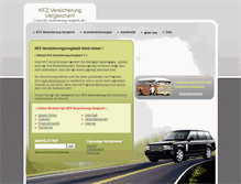 Tablet Screenshot of kfz-versicherung-vergleich.de